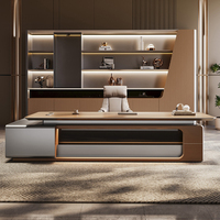 Bureau moderne de luxe en MDF pour immeuble de bureaux, mobilier de bureau modulaire haut de gamme de niveau E0
