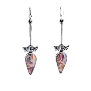 Orecchini Pendenti Boho a Forma di Foglia con Dettagli in Vetro, Accessori Moda Vintage per Donne - Product Image 5