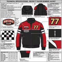 Blouson de motard vintage personnalisé pour homme en peau de mouton, coupe-vent, avec blocs de couleur et patchs brodés – Fabricant