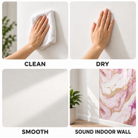 Papier peint autocollant en marbre rose, blanc et or, 1,2 x 3 m, feuilles IXPE de 2,3 mm pour les murs de salon et les murs de télévision