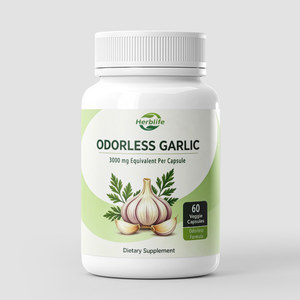 Cápsulas Vegetales de Extracto de Ajo sin Olor OEM ODM, 3000mg Equivalente a Ajo Fresco, Suplemento Dietético Herbal Antioxidante - Product Image 1