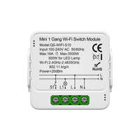 Module de relais WiFi Geagood Tuya, contact sec, 1 canal, compatible Alexa Google Home, application Smart Life, système de maison intelligente AC, minuterie/programmation