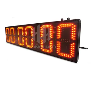 야외 LED 카운트 다운 마라톤 타이머 대형 광장 스포츠 타이머 시계 원격 제어 전자 디지털 시계 스포츠
