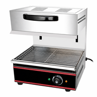 Grill électrique professionnel à salamandre, hauteur réglable, en acier inoxydable, 2800W, pour steak, pizza, gratin
