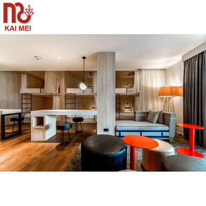 Conjunto de muebles modernos para habitación de hotel, 6 piezas, nuevo <span class=keywords><strong>hostal</strong></span>, litera para 6 personas, escuela, muebles de hotel - Product Image 1