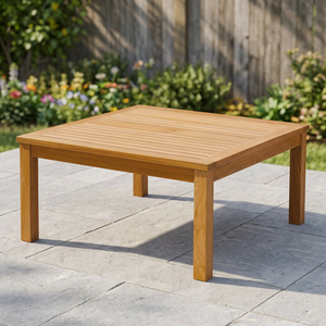 Table à manger carrée en bois, design moderne minimaliste, écologique, imperméable, stable, mobilier de maison, 4 places, plateau et pieds en bois massif - Product Image 3