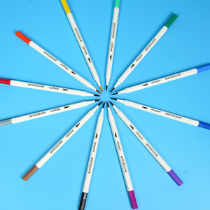 OEM ODM Vente chaude Logo personnalisé 12 stylos aquarelle extra propres avec <span class=keywords><strong>pinceau</strong></span> de <span class=keywords><strong>calligraphie</strong></span> dans une boîte à fenêtre - Product Image 5