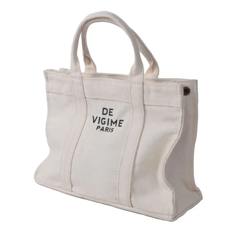 Original Muslin Cloth Reusable Shopping Bag 16oz Cotton Canvas Tote Bags with Custom Printed Logo for Women Beach Shopper