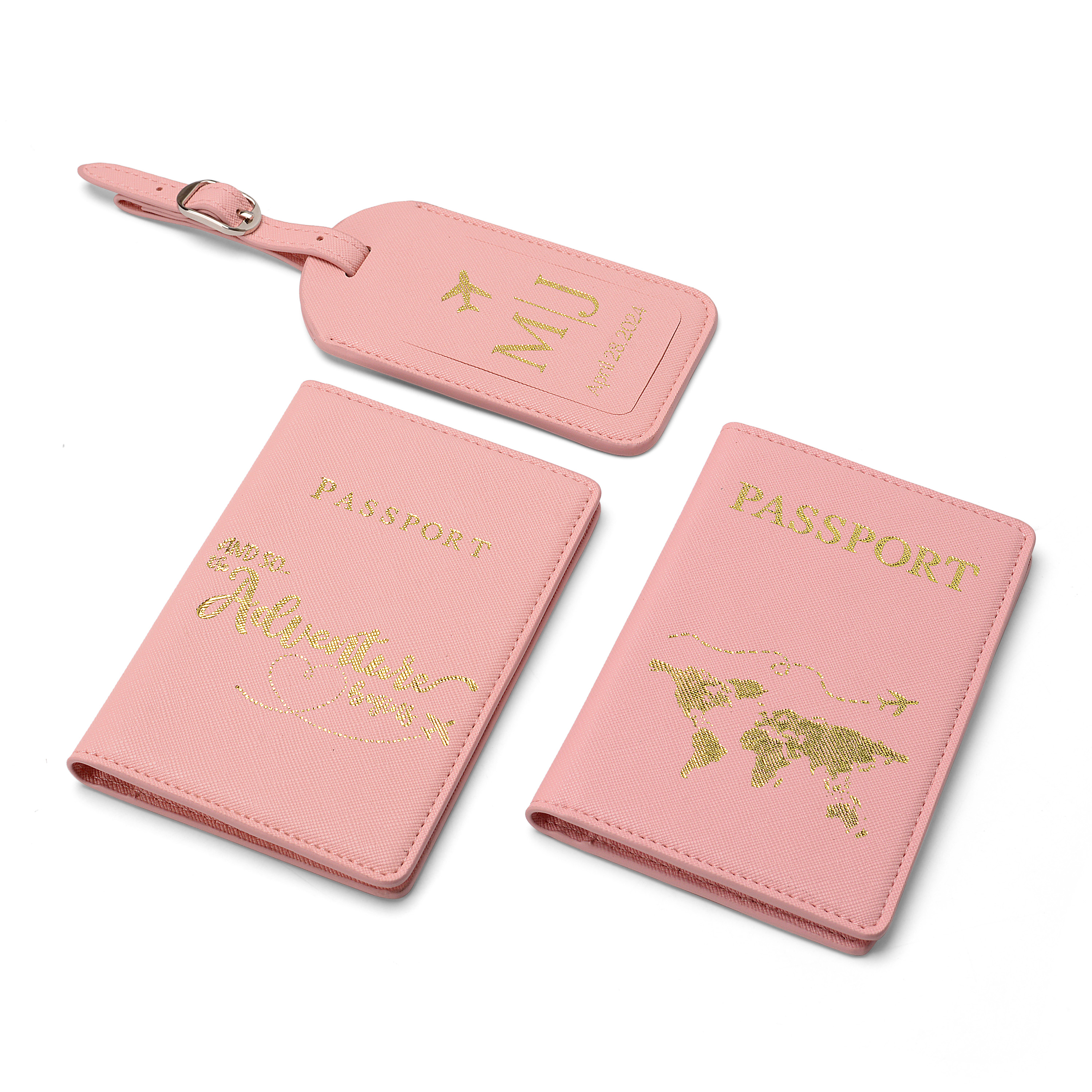 Badge holder incense holder business passport holder with Tag Travel the world travel kit travel organizer