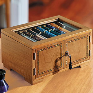 Portalápices de Madera Maciza con Cajones, Organizador de Escritorio para Niños y Oficina, Organizador de Papelería para la Escuela y el Hogar - Product Image 2