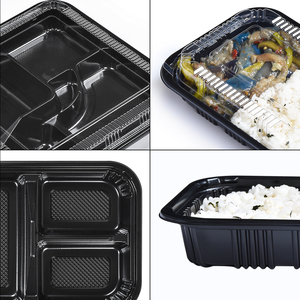 Sunzza Hot Bán dùng một lần PP nhựa Bento hộp <span class=keywords><strong>container</strong></span> lò Microwave nhà hàng takeout bao bì thực phẩm 2/3/4/5 có thể tái chế - Product Image 4