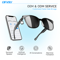 Lunettes de traduction IA H06 à conduction osseuse, écouteurs intra-auriculaires étanches IPX-4, lunettes intelligentes magnétiques pour OEM ODM