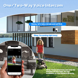 Kamera CCTV pintar tahan air, kamera keamanan seluler surya 4G Vsim, Panel surya IP65, luar ruangan 7800mAh + 7W - Product Image 5