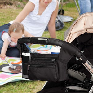 Nueva Bolsa Organizadora Universal para Cochecito <span class=keywords><strong>de</strong></span> Bebé con Bolsa para Teléfono Desmontable y Correa para el Hombro, Compatible con Cochecitos <span class=keywords><strong>de</strong></span> Bebé - Product Image 6