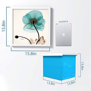 Estantería oculta baño impermeable caja de almacenamiento, pequeño baño Multi-función plegable contenedor con pintura decorativa punzón - Product Image 3