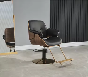 Moderne Stijl Houten Geïmporteerde Draaibare Goedkope Zwarte Kappersstoel Voor Slaapkamers En Salons - Product Image 4