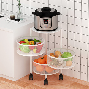<span class=keywords><strong>Étagère</strong></span> de rangement de cuisine multi-niveaux rotative <span class=keywords><strong>à</strong></span> 360° <span class=keywords><strong>en</strong></span> forme ronde pour fruits, <span class=keywords><strong>étagère</strong></span> rotative pour bouteilles d'<span class=keywords><strong>épices</strong></span> - Product Image 2