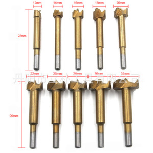 Mr Drill Plug Cutting Bits 6.35mm Shank Titanium Woodworking Fast Boring Bit Set - Product Image 2