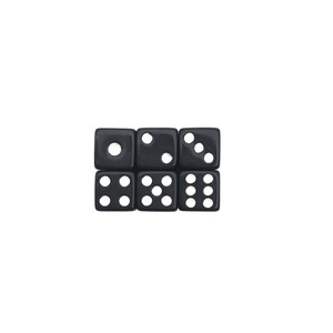 Dados Acrílicos Negros de 10 mm, Pequeños, de 6 Caras, para Manualidades, Juegos de Mesa, Aula, Regalos para Fiestas Familiares - Product Image 3