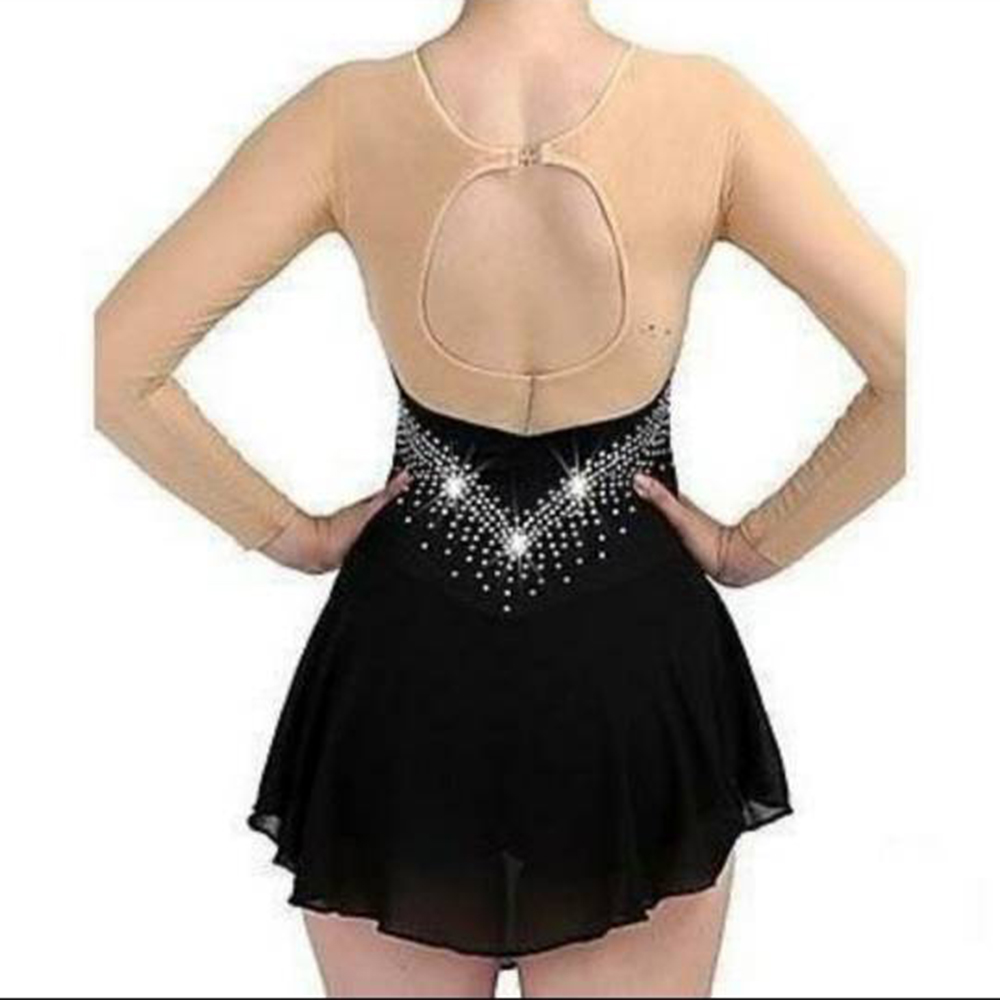 Ice Figure Skating Dress - Black Women's Performance Wear Ice Figure Skating Dress - Black Women's Performance Wear