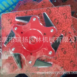 Tête de coupe rotative à 6 lames, pièce de rechange verte pour tondeuse à gazon - Product Image 3