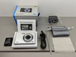 Cámara Digital de Doble Lente <span class=keywords><strong>4K</strong></span>, Cámara de Fotografía de 48MP con Enfoque Automático, Videocámara Vlog, Cámaras Compactas con Pantalla, Cámara Digital Profesional <span class=keywords><strong>4K</strong></span> - Product Image 1