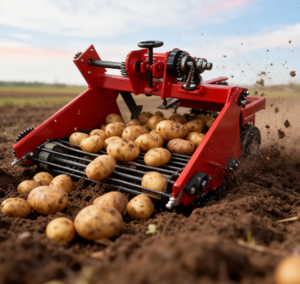 מיני בר-תכליתי מקצרה מצב חדש מוחזק טרקטור-סוג תפוחי אדמה ומתקן פירות עם דייסה שטוחה לבוטנים - Product Image 6