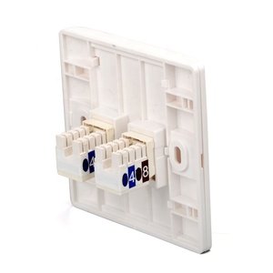 Plaque murale double port RJ45 pour réseau LAN <span class=keywords><strong>et</strong></span> téléphone, type 86, blanche, pour <span class=keywords><strong>prise</strong></span> réseau FTTH <span class=keywords><strong>fibre</strong></span> <span class=keywords><strong>optique</strong></span> - Product Image 3