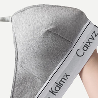 Haute qualité femmes col en v ensembles de lingerie respirant rassemblement dames Sport soutien-gorge et culottes ensembles avec Logo bande élastique