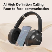 Casque sans fil Zealot B38, double haut-parleur, coussinets confortables, batterie 250 mAh pour l'écoute musicale quotidienne