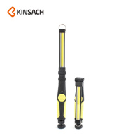 Lampe de travail d'urgence personnalisée super lumineuse lampe de poche à base magnétique rechargeable lampe de travail LED COB pliable portable