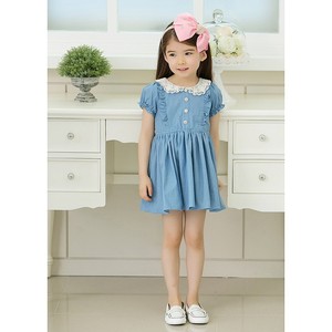 Vestido de flores, nuevo modelo, vestidos de noche para niñas, vestidos azules para niñas con velo - Product Image 3