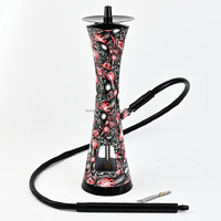 Couleurs forme unique en plastique led narguilé fantaisie shisha arabe