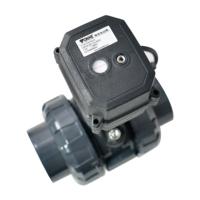 Vanne à boisseau sphérique motorisée TONHE CE IP67 DN15 à DN50 NPT en UPVC, vanne à boisseau sphérique électrique en plastique à union vraie 12V 24V 220V pour usage extérieur
