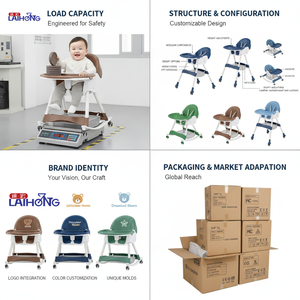 Chaise haute pour bébé, chaise de croissance et balançoire 2 en 1, siège d'apprentissage pour bébé de 0 à 6 ans, chaise de table à manger essentielle - Product Image 5