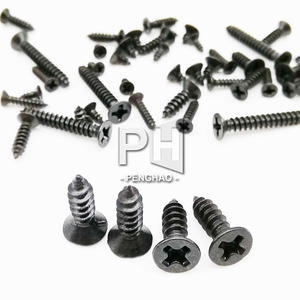 Viti Autofilettanti per Legno M2 M2.6 <span class=keywords><strong>M3</strong></span> <span class=keywords><strong>M3</strong></span>.5 in Acciaio Nero, Testa Svasata Piatta Phillips Mini Micro Piccola - Product Image 4