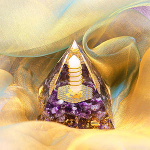 Tourmaline noire arc-en-ciel pierre de lune cristal sphère <span class=keywords><strong>Orgonite</strong></span> Orgone pyramide pour la méditation Reiki de guérison spirituelle - Product Image 6