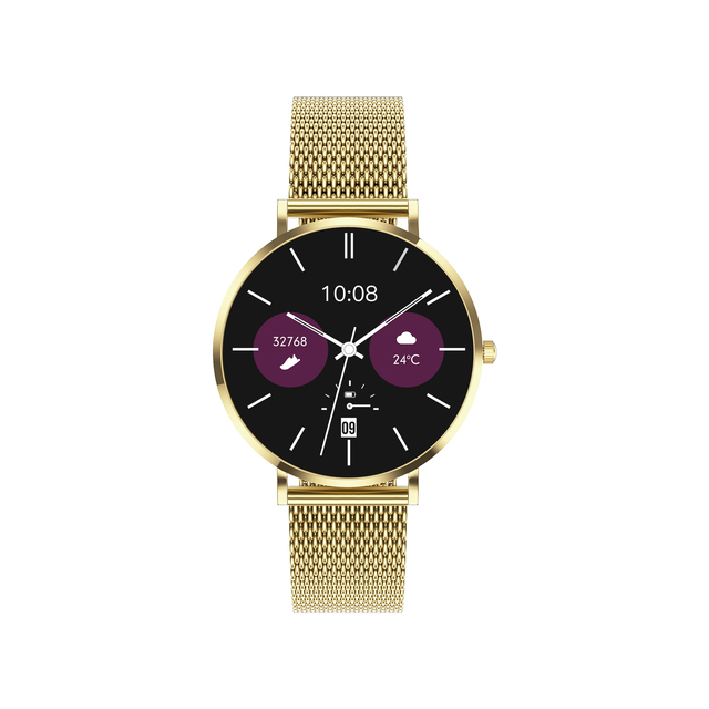 T8 Ultra Smart Watch Fitness Tracker IP67 Heart Rate Monitor AMOLED Screen Stainless Steel Band Magnetic Fashion Watch
