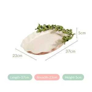 Bandeja de servicio de metal cepillado de aluminio con estilo ecológico para cenas formales y reuniones casuales de la India - Product Image 6