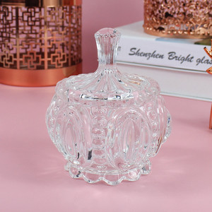 Pot à bonbons en verre Transparent 50 ml, avec couvercle en verre pour la conservation des bonbons - Product Image 6