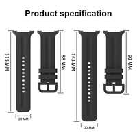 FORWELLENY Bracelet de sport en silicone à libération rapide, design original, pour Samsung Galaxy Watch 9/8/8 Classic