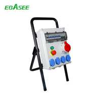 EBASEE o OEM Caja de Tomacorrientes Eléctrica Portátil Impermeable IP65 con Tomacorrientes Industriales 16A 32A 63A 125A Caja de Distribución de Energía