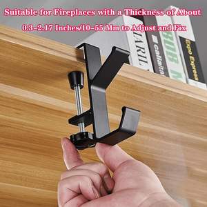 Colgadores de guirnaldas 2 en 1 sin taladro, soporte ajustable de alta resistencia para guirnaldas de chimenea - Product Image 4