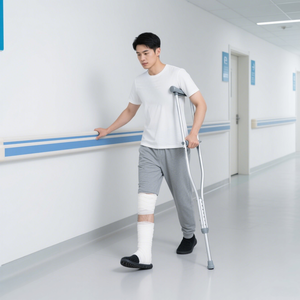 Einstellbare Achsel krücken aus Aluminium legierung für Erwachsene Kinder Ältere Achsel krücken Großhandel - Product Image 1