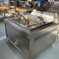 Freidora industrial continua por lotes para tofu Puffs Freidora profunda para gas/Chips eléctricos Banana Donuts Maquinaria de procesamiento