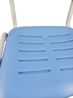 Mobilier scolaire nouveau design en plastique bleu épaissi large dossier étude cours de formation chaise de bureau