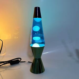 โคมไฟลาวาสร้างสรรค์สไตล์ยุโรปและบ้าน14นิ้วพร้อมไฟ LED ควบคุมด้วยการสัมผัสการฉายแสงอบอุ่นสำหรับห้องนอน - Product Image 5