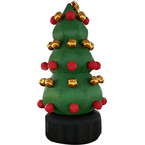 Publicité arbre décoration Figurines gonflables cadeau Animal extérieur miroir boule Figure père noël lumières de noël ornements - Product Image 4
