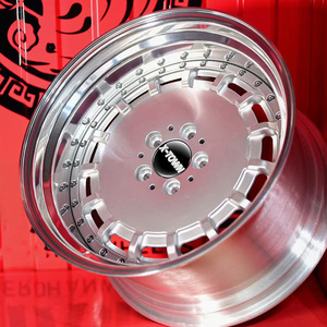 Set di 2 Cerchi in Lega 5x114.3 da 17 18 19 20 22 24 Pollici con Bordo Graduato Forgiato per <span class=keywords><strong>Mercedes</strong></span> W124 W160 <span class=keywords><strong>W126</strong></span> W114 C126 Classe SL - Product Image 4