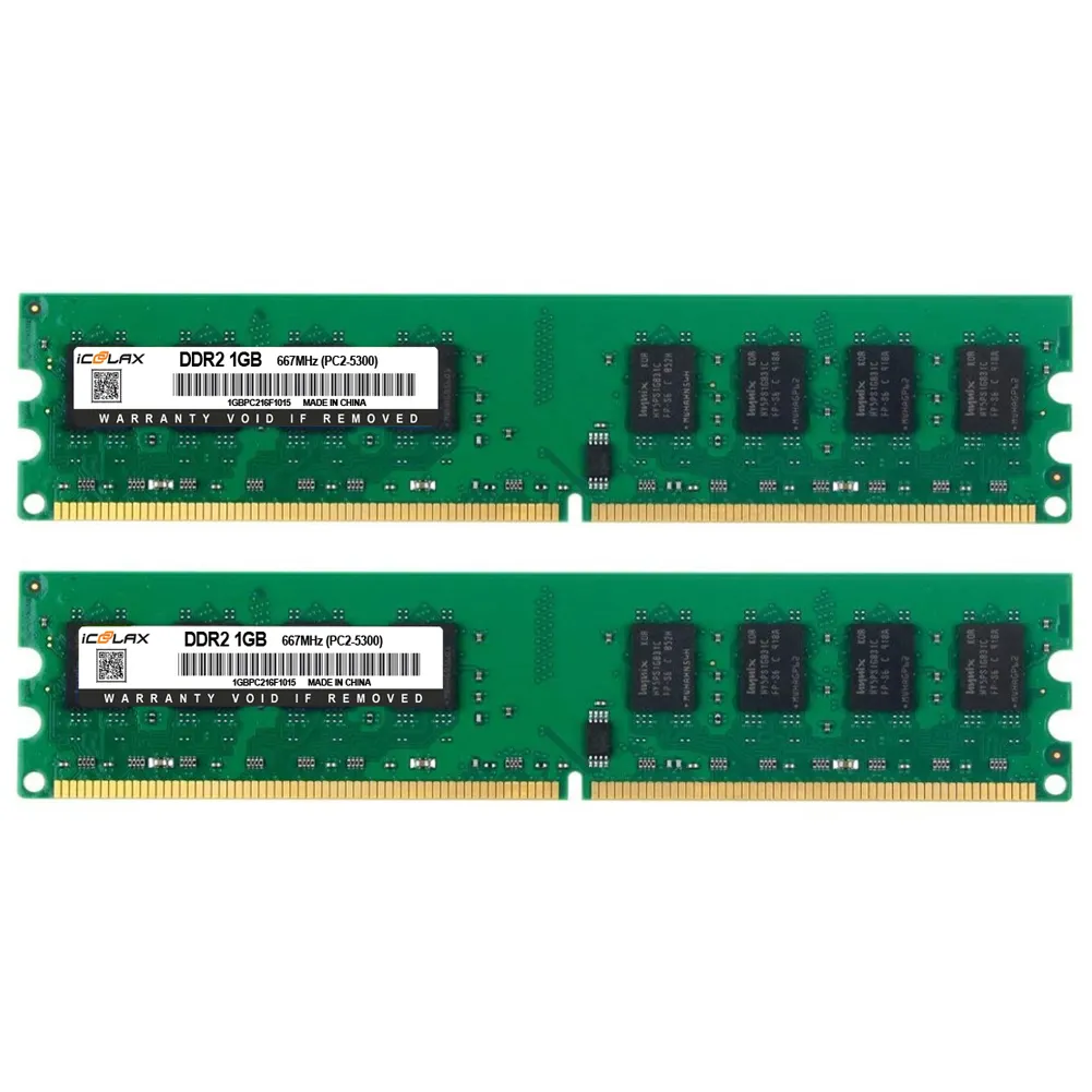 ذاكرة DDR2 بسعر الجملة من مصنع ICOOLAX 1 جيجابايت 2 جيجابايت 667 ميجاهرتز 800 ميجاهرتز ذاكرة ddr2 للكمبيوتر المكتبي ذاكرة رام 4 جيجابايت ذاكرة ddr2 800 ميجاهرتز